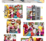 LEGO Friends Series Heart Lake City Girls Club Street Building Blocks Pink Cake Cafe Blue Camper