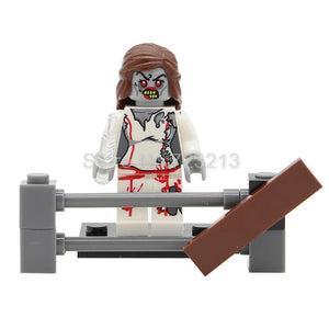 LEGO Zombie Army Figure Set Biochemical Alice Walking Dead SWAT Military Building Blocks Model Kits Bricks Toys