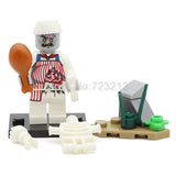 LEGO Zombie Army Figure Set Biochemical Alice Walking Dead SWAT Military Building Blocks Model Kits Bricks Toys