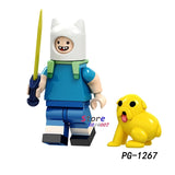 LEGO Cartoon movie Adventure time Finn Banana guard Jack Flame princess Duke Party Figure