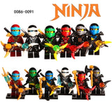 LEGO Ninja Kai Jay Zane Cole Lloyd Carmadon With Tornado Motorcycle Ninjagoes Marvel Super Heroes figures Building Block Toys