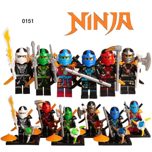 LEGO Ninja Kai Jay Zane Cole Lloyd Carmadon With Tornado Motorcycle Ninjagoes Marvel Super Heroes figures Building Block Toys