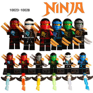 LEGO Ninja Kai Jay Zane Cole Lloyd Carmadon With Tornado Motorcycle Ninjagoes Marvel Super Heroes figures Building Block Toys