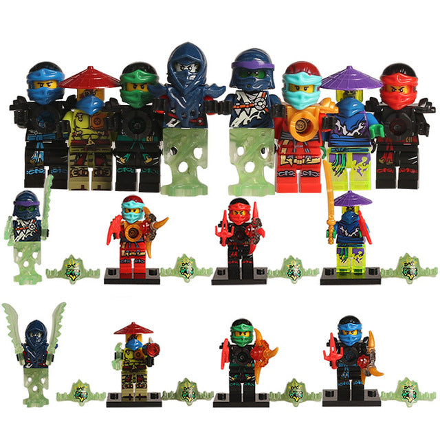 LEGO Ninja Kai Jay Zane Cole Lloyd Carmadon With Tornado Motorcycle Ninjagoes Marvel Super Heroes figures Building Block Toys