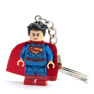 LEGO Super Hero Iron Man Figure Keychain Batman Deadpool Thor Captain America Black Panther