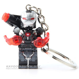 LEGO Super Hero Iron Man Figure Keychain Batman Deadpool Thor Captain America Black Panther