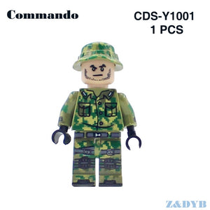 LEGO Soldiers Commandos Army Weapons Military Figures Guns WW2