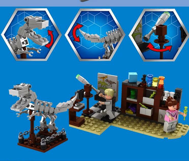 LEGO Jurassic World Sets 4 park 3 Dinosaurs Toys T-Rex Blocks Building