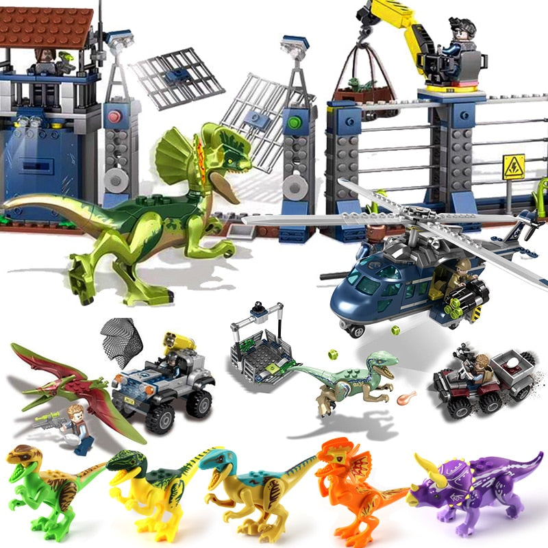 LEGO Jurassic World Sets 4 park 3 Dinosaurs Toys T-Rex Blocks Building