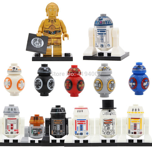 LEGO C3PO R2D2 Robot C-3PO R2-D2 BB8 Building Blocks Models Bricks Kits Toys for Children