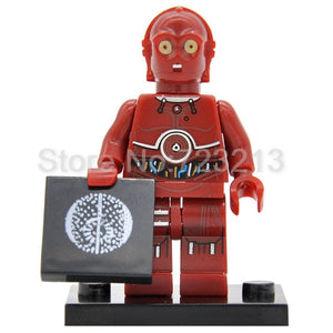 LEGO C3PO R2D2 Robot C-3PO R2-D2 BB8 Building Blocks Models Bricks Kits Toys for Children