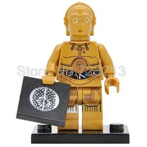 LEGO C3PO R2D2 Robot C-3PO R2-D2 BB8 Building Blocks Models Bricks Kits Toys for Children