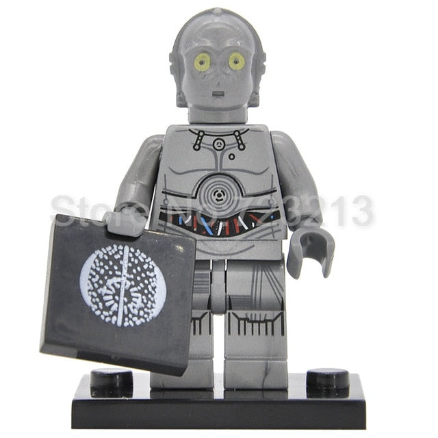 LEGO C3PO R2D2 Robot C-3PO R2-D2 BB8 Building Blocks Models Bricks Kits Toys for Children