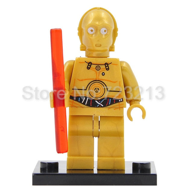 LEGO C3PO R2D2 Robot C-3PO R2-D2 BB8 Building Blocks Models Bricks Kits Toys for Children