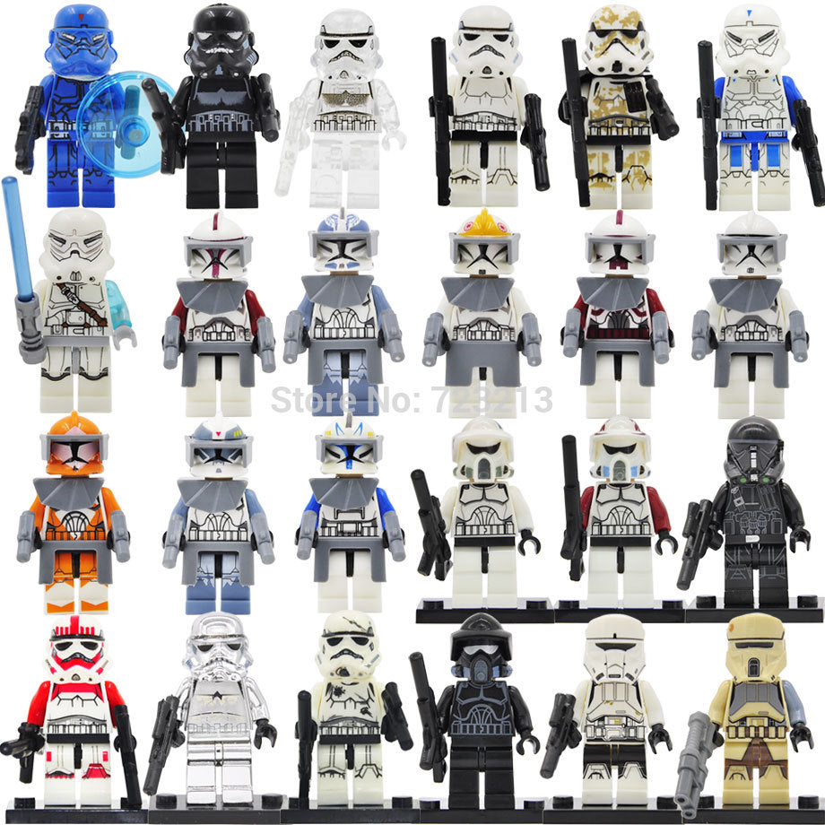 LEGO Shadow ARF Clone Fox Wolfpack Trooper Figure Shock Storm Sand Death Jek-14 Snowtrooper