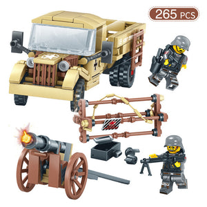 LEGO Military World War 2 SWAT Germany Car Plane Helicopter Tank Truck Building Blocks Figures Army Bricks Toy