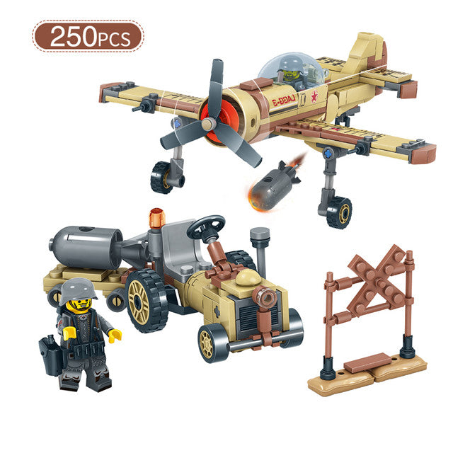 LEGO Military World War 2 SWAT Germany Car Plane Helicopter Tank Truck Building Blocks Figures Army Bricks Toy