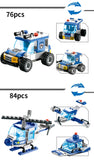 LEGO 647PCS 762PCS City Police Series SWAT 8 IN 1 City Police Truck Station