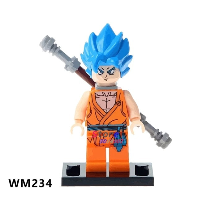 LEGO Building Blocks Dragon Ball Z Figures Violett Krillin Tien Shinhan Goku Chiaotzu Vegeta Collection toys for children