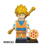 LEGO Building Blocks Dragon Ball Z Figures Violett Krillin Tien Shinhan Goku Chiaotzu Vegeta Collection toys for children