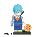 LEGO Building Blocks Dragon Ball Z Figures Violett Krillin Tien Shinhan Goku Chiaotzu Vegeta Collection toys for children