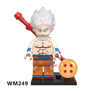 LEGO Building Blocks Dragon Ball Z Figures Violett Krillin Tien Shinhan Goku Chiaotzu Vegeta Collection toys for children