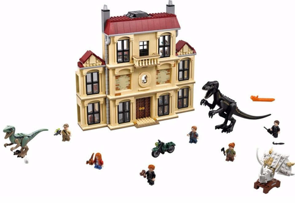 LEGO Jurassic World Indoraptor Rampage at Lockwood Estate Building Block Brick Birthday Toy For Children compatible 75930