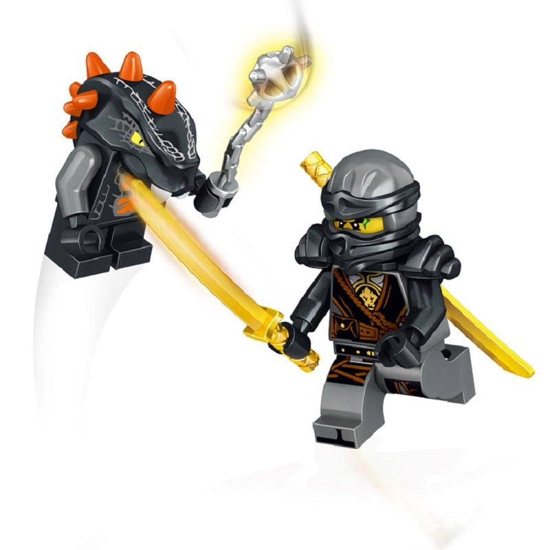 24pcs/lot Compatible Legoed NinjagoINGlys NINJA Heroes Kai Jay Cole Zane Nya Lloyd With Weapons Action Toy ninjago Figure Blocks