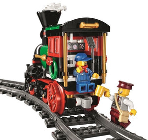 LEGO city The Christmas Winter Holiday Train 3D blocks model building toy 10254