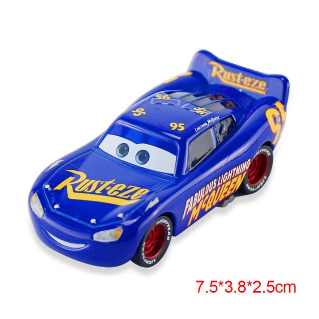 Disney Pixar Cars 2 3 Lightning McQueen Mater Jackson Storm Ramirez 1:55 Diecast Vehicle Metal Alloy Boy Kid Toys Christmas Gift