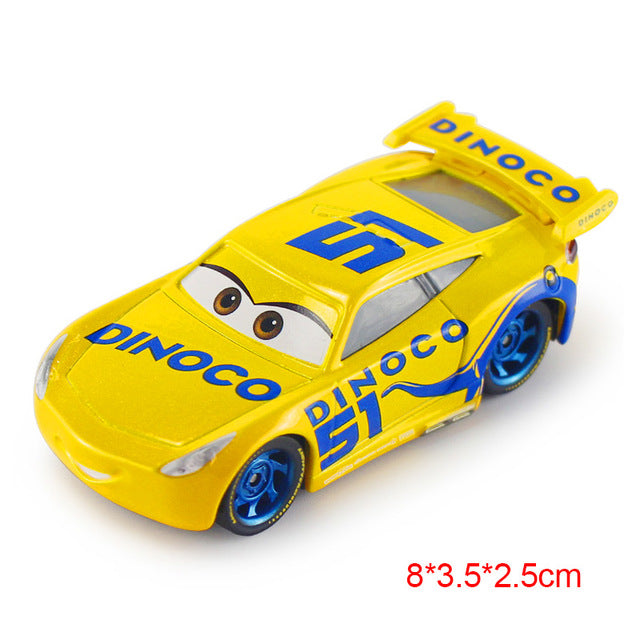 Disney Pixar Cars 2 3 Lightning McQueen Mater Jackson Storm Ramirez 1:55 Diecast Vehicle Metal Alloy Boy Kid Toys Christmas Gift