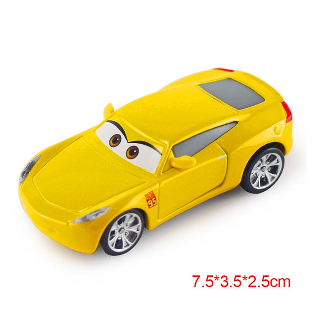 Disney Pixar Cars 2 3 Lightning McQueen Mater Jackson Storm Ramirez 1:55 Diecast Vehicle Metal Alloy Boy Kid Toys Christmas Gift