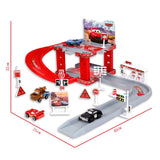 Cars Disney Pixar Cars 3 Track Parking Lot Lightning McQueen Mater Plastic Diecasts Toy Vehicles Model Car