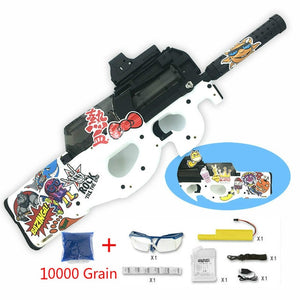 P90 Graffiti Edition Electric Toy GUN Water Bullet Bursts Gun Live CS Assault Snipe Weapon Outdoor Pistol Toys