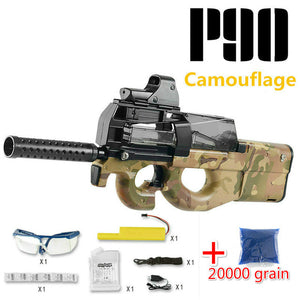 P90 Graffiti Edition Electric Toy GUN Water Bullet Bursts Gun Live CS Assault Snipe Weapon Outdoor Pistol Toys