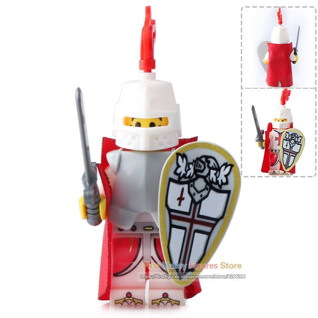 LEGO Medieval Castle Skeleton Knights Gladiatus Skeleton Horses Building Blocks Bricks Kids Toys