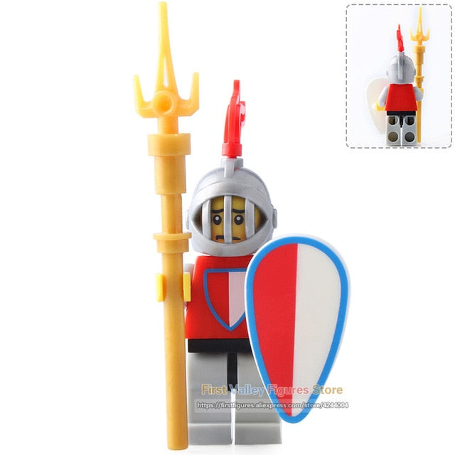 LEGO Medieval Castle Skeleton Knights Gladiatus Skeleton Horses Building Blocks Bricks Kids Toys