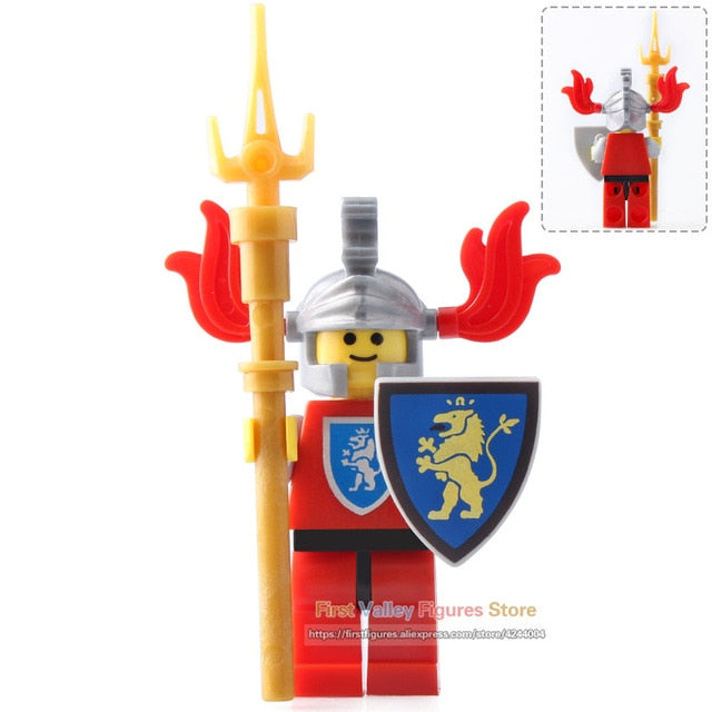 LEGO Medieval Castle Skeleton Knights Gladiatus Skeleton Horses Building Blocks Bricks Kids Toys