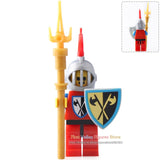 LEGO Medieval Castle Skeleton Knights Gladiatus Skeleton Horses Building Blocks Bricks Kids Toys