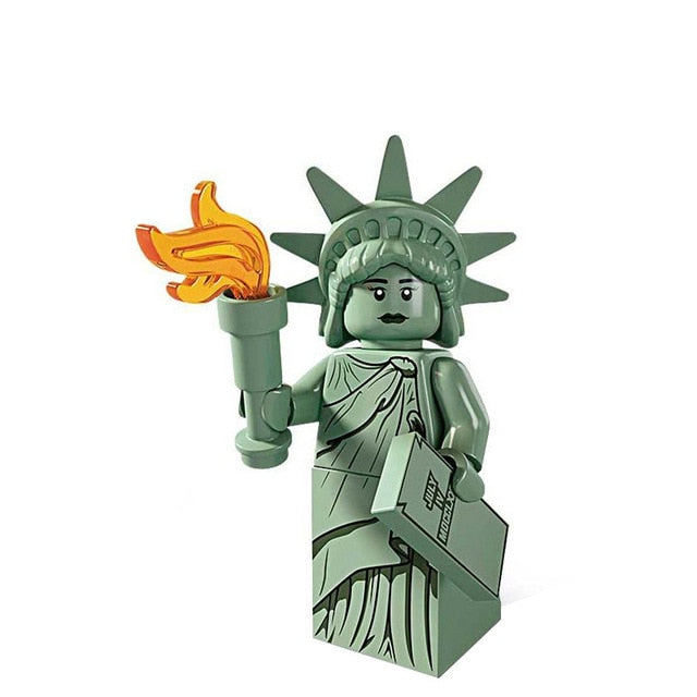 LEGO Unicorn 17 Girls Gingerbread Man Medusa Girl Statue of Liberty Unicorn Rocket Boy friends