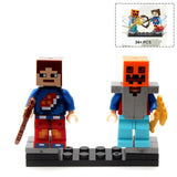 Minecrafted Style Zombie Steve figure DIY Building Blocks Toys Compatible Legoings Model