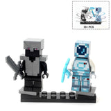 Minecrafted Style Zombie Steve figure DIY Building Blocks Toys Compatible Legoings Model