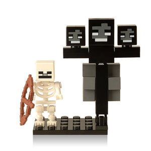 Minecrafted Style Zombie Steve figure DIY Building Blocks Toys Compatible Legoings Model