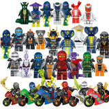 LEGO Ninjago Sets NINJA Heroes Kai Jay Cole Zane Nya Lloyd With Weapons Action Toys for children