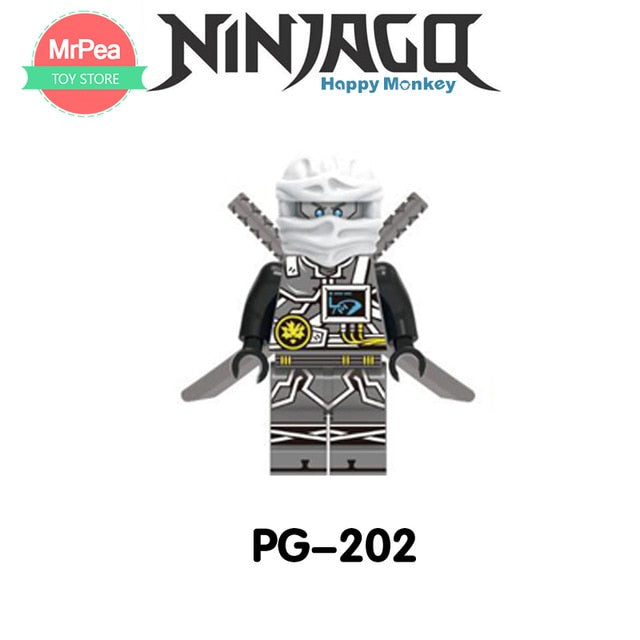 LEGO Ninjago Sets NINJA Heroes Kai Jay Cole Zane Nya Lloyd With Weapons Action Toys for children