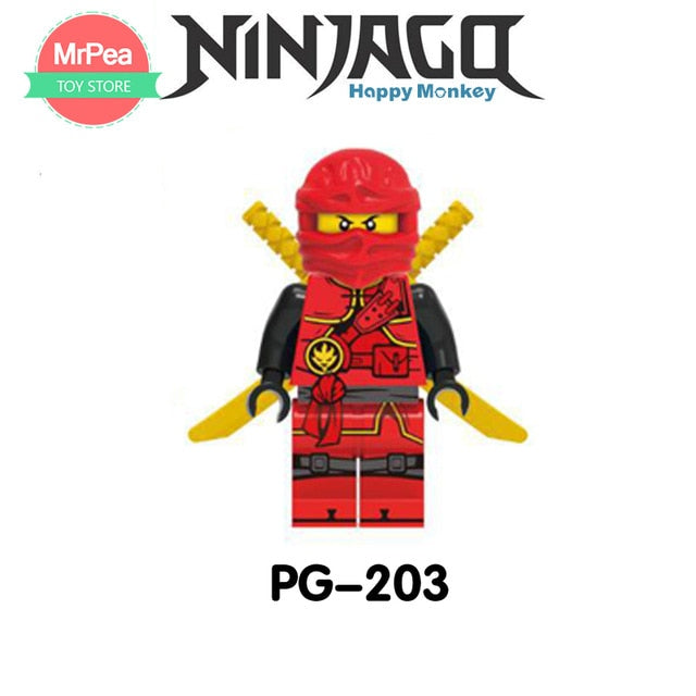 LEGO Ninjago Sets NINJA Heroes Kai Jay Cole Zane Nya Lloyd With Weapons Action Toys for children