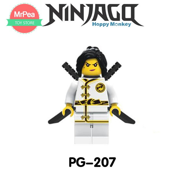 LEGO Ninjago Sets NINJA Heroes Kai Jay Cole Zane Nya Lloyd With Weapons Action Toys for children