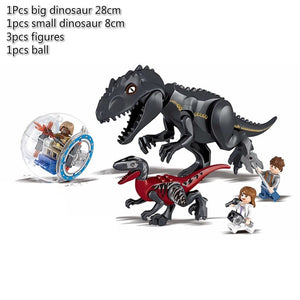 LEGO Jurassic World 2 Dinosaur Building Blocks Legoings Jurassic Dinosaur Figures Bricks Tyrannosaurus Rex Indominus I-Rex Model Toys