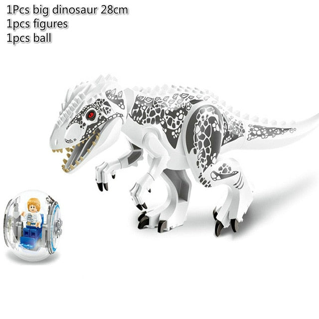 LEGO Jurassic World 2 Dinosaur Building Blocks Legoings Jurassic Dinosaur Figures Bricks Tyrannosaurus Rex Indominus I-Rex Model Toys