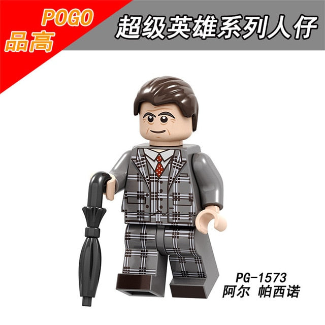 LEGO Al Pacino Sir Elton John champagne Agent Joker Sharon Carter Scarecrow Penguin Superhero